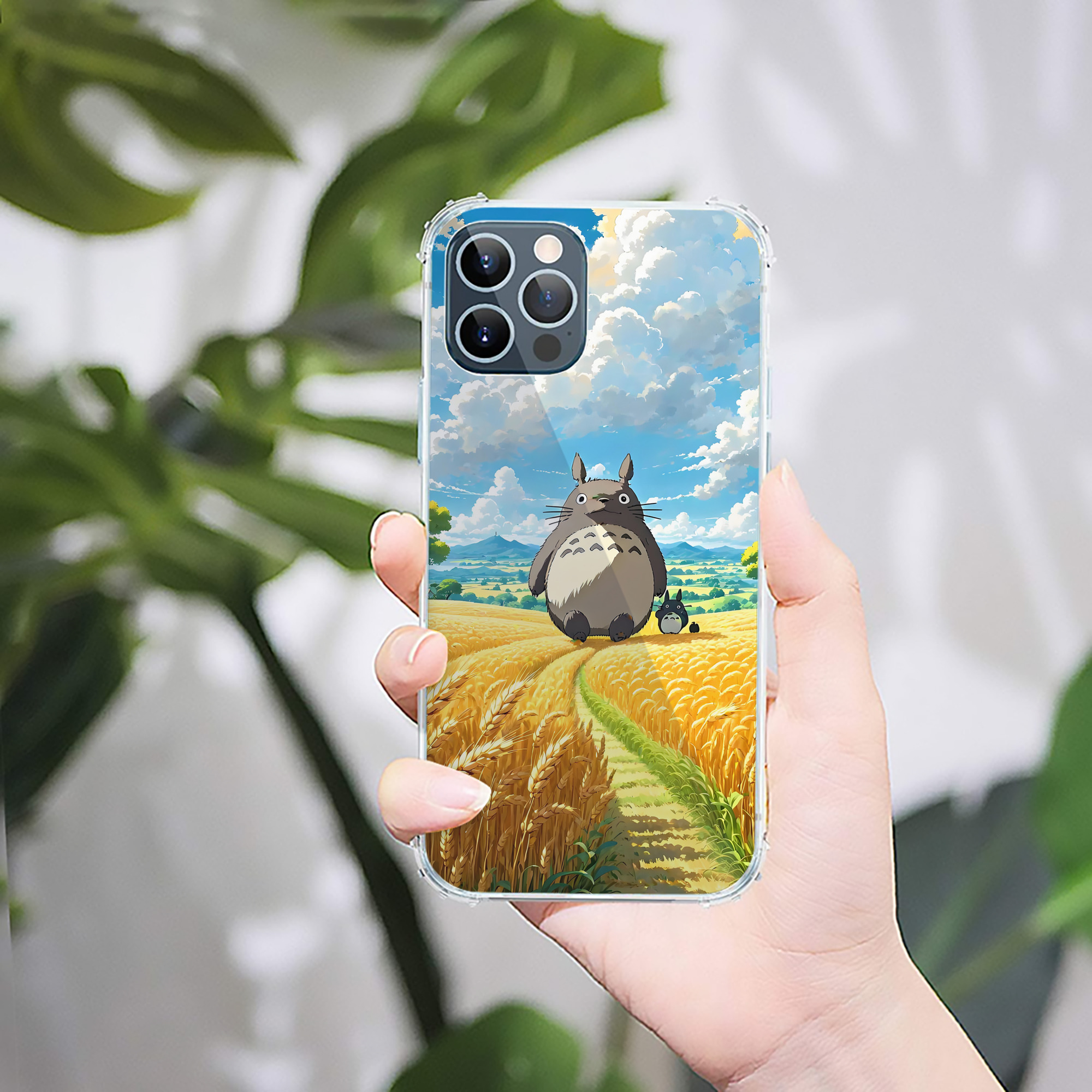 （画像用） となりのトトロ 草壁メイ 草壁サツキ My Neighbor Totoro Satsuki Kusakabe Mei Kusakabe 【iPhone 12シリーズ対応】透明スマホケース（クリアソフトケース）